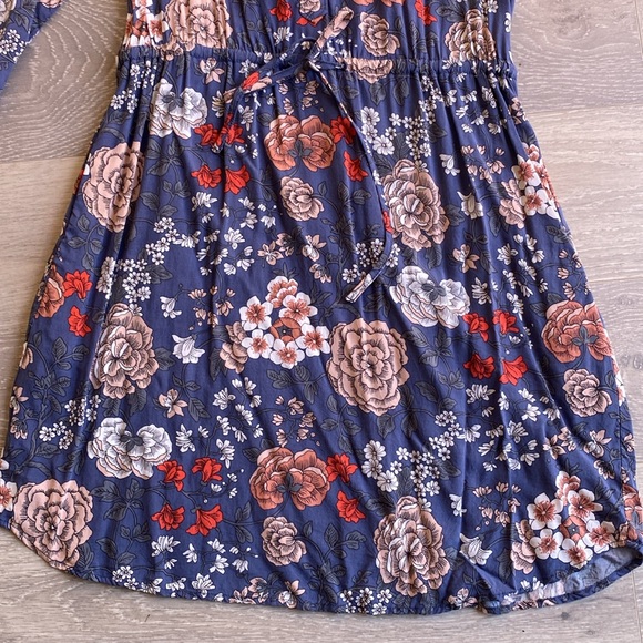 Loft Dress Blue Floral Pattern S - Picture 6 of 13